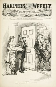 Kein Rückzug; U.S.G., ich bin entschlossen, diese Vorschriften durchzusetzen, 1872 (Holzstich)